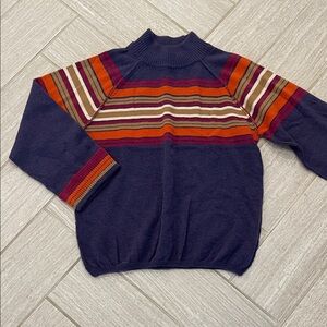 Democracy Colorful Striped Crew Neck Sweater